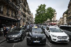 Taxi protest in Paris - FA