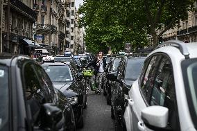 Taxi protest in Paris - FA