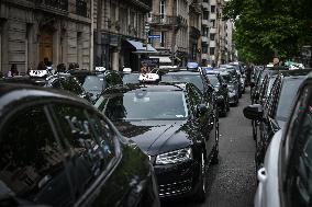 Taxi protest in Paris - FA