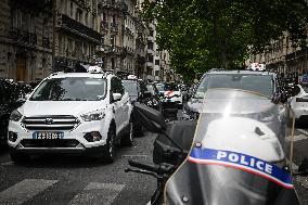 Taxi protest in Paris - FA