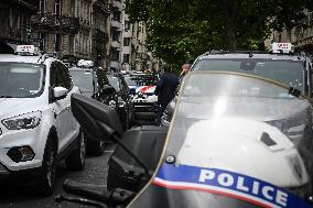 Taxi protest in Paris - FA