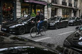 Taxi protest in Paris - FA