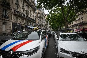 Taxi protest in Paris - FA