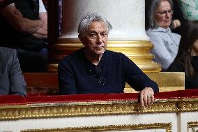 Richard Berry during the debate on the bill on the right to assistance in dying at National Assembly - Paris