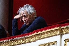 Richard Berry during the debate on the bill on the right to assistance in dying at National Assembly - Paris