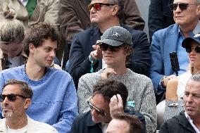 2025 French Open - Celebrities In Stand Day 3 NB