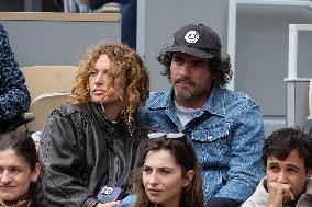 2025 French Open - Celebrities In Stand Day 3 NB