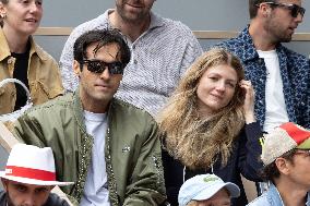 2025 French Open - Celebrities In Stand Day 3 NB