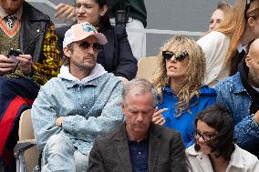 2025 French Open - Celebrities In Stand Day 3 NB