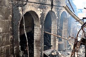 Aftermath of Russian night attack on Markhalivka village