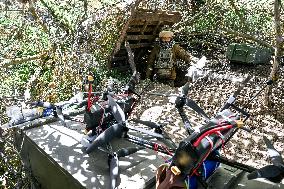Drone operators perform combat tasks in Zaporizhzhia direction