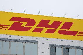 DHL signage and logos