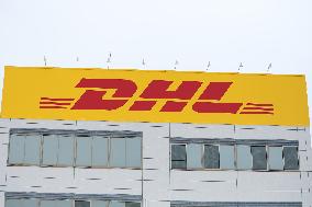 DHL signage and logos