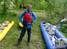 Rafting down Smotrych River in Khmelnytskyi region