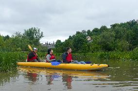Rafting down Smotrych River in Khmelnytskyi region