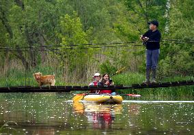 Rafting down Smotrych River in Khmelnytskyi region