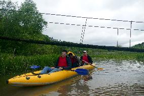 Rafting down Smotrych River in Khmelnytskyi region