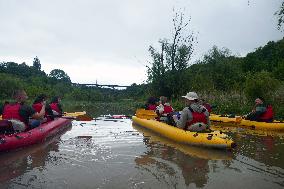 Rafting down Smotrych River in Khmelnytskyi region