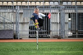 Open amp football training session held in Zaporizhzhia