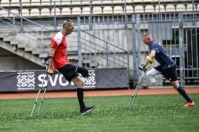 Open amp football training session held in Zaporizhzhia