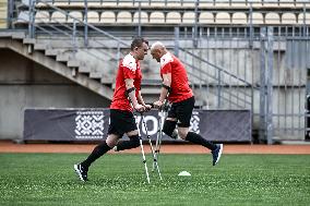 Open amp football training session held in Zaporizhzhia