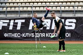 Open amp football training session held in Zaporizhzhia