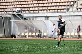 Open amp football training session held in Zaporizhzhia