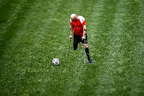 Open amp football training session held in Zaporizhzhia