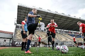 Open amp football training session held in Zaporizhzhia
