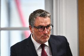 Florent Boudie at an examination session at the National Assembly in Paris - FA