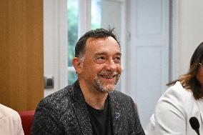 Florent Boudie at an examination session at the National Assembly in Paris - FA