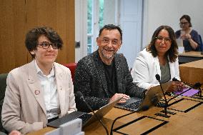 Florent Boudie at an examination session at the National Assembly in Paris - FA