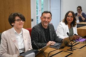 Florent Boudie at an examination session at the National Assembly in Paris - FA