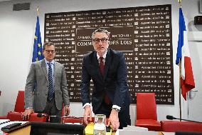 Florent Boudie at an examination session at the National Assembly in Paris - FA