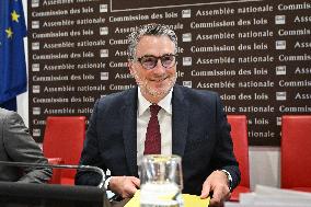 Florent Boudie at an examination session at the National Assembly in Paris - FA