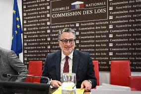 Florent Boudie at an examination session at the National Assembly in Paris - FA