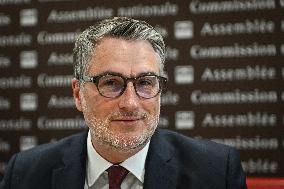 Florent Boudie at an examination session at the National Assembly in Paris - FA