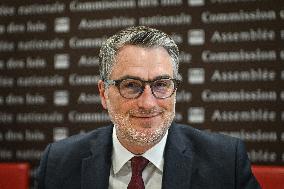 Florent Boudie at an examination session at the National Assembly in Paris - FA