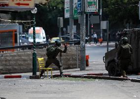 Clash During an Israeli Operation - West Bank