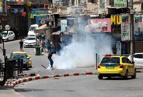 Clash During an Israeli Operation - West Bank