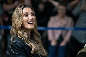 Delta Goodrem Performs At St Pancras International Station - London