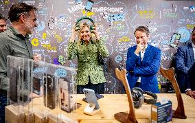 Queen Maxima Visits Phone Manufacturer Fairphone - Amsterdam