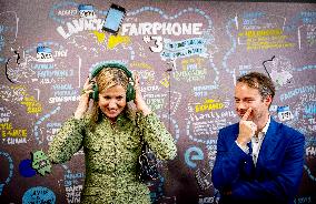 Queen Maxima Visits Phone Manufacturer Fairphone - Amsterdam