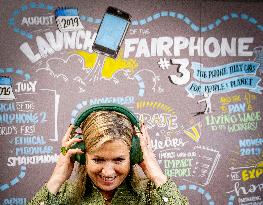Queen Maxima Visits Phone Manufacturer Fairphone - Amsterdam
