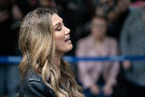 Delta Goodrem Performs At St Pancras International Station - London