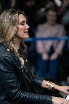 Delta Goodrem Performs At St Pancras International Station - London