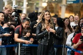 Delta Goodrem Performs At St Pancras International Station - London