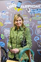 Queen Maxima Visits Phone Manufacturer Fairphone - Amsterdam