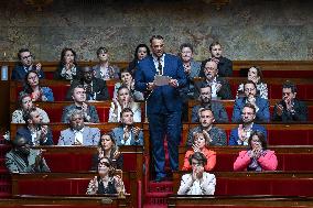 Questions to the government at the National Assembly in Paris FA