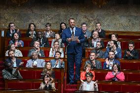 Questions to the government at the National Assembly in Paris FA